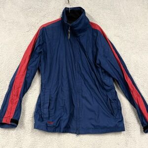 SIMS Snowboards Zone Jacket Mens Large Blue Red Waterproof Breathable Snowboard